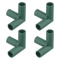 Conectores De Marco De Invernadero Plástico Verde 4Pcs 16mm Para Juntas De Paredes De Jardín Exterior Arco Iris DIY 3 Vías Adaptador De Estructura De Jardín - details 14