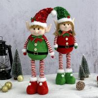 2pcs Muñecos De Enano Navideños Telescopio Para Colgar En La Puerta Decoraciones De Elfos Para Niños Regalos De Navidad - details 2