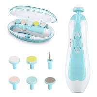 BIT Cortauñas eléctrico para bebés, juego de limas para uñas con 6 cabezales de pulido - details 0