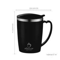 Termo De Acero Inoxidable 350ml Con Manija Y Tapa a Prueba De Fugas  Aislada Portátil Para Café Y Agua - details 10