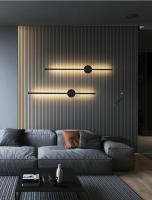 Luz De Pared Moderna LED Para Decoración De Habitaciones Y Salones Iluminación Simplicidad Para TV Y Electrodomésticos Material De Aluminio Certificación Incluida - details 10