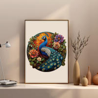 Rompecabezas De Madera En Forma De Peacock Juego De Quebra-cabezas Irregulares Para Regalo Personalizado Desafío Para Adultos - details 3