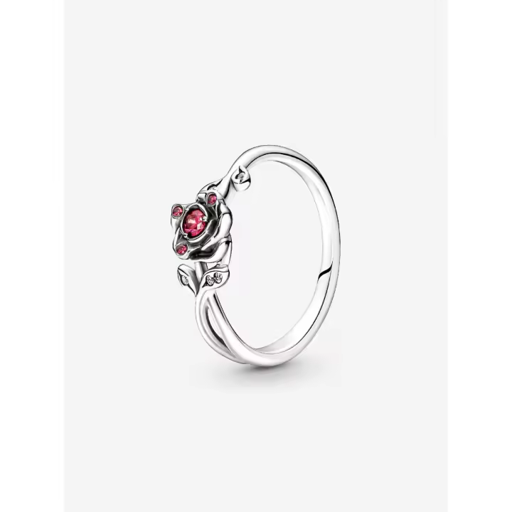 Pandora - Anillo Rosa de La Bella y La Bestia de Disney - Plata de Lei - 1