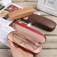 Estuche Protector De Gafas Con Diseño De Madera Y Grano Estilo Flip-Eye Caja De Almacenamiento Para Ópticas Con Linterna De Terciopelo Unisex - details 5