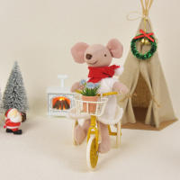 Triciclo De Hierro Artificial Miniatura 1:12 Para Casa De Muñecas Bjd Ob11 Accesorio De Decoración Doméstica Material De Hierro Origen China - details 3