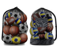 Bolsa De Almacenamiento Deportiva Para Fútbol Y Baloncesto Con Cierre De Cordón Bolsa De Transporte Para Tenis Y Voleibol Hombro Único Fácil De Transportar Unisex-Juventud Material De Sábana - details 0