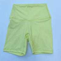 Shorts Deportivos Para Mujer Cintura Alta Yoga Ajustados Levantamiento De Glúteos Gimnasio Correr Nylon Elástico - details 6