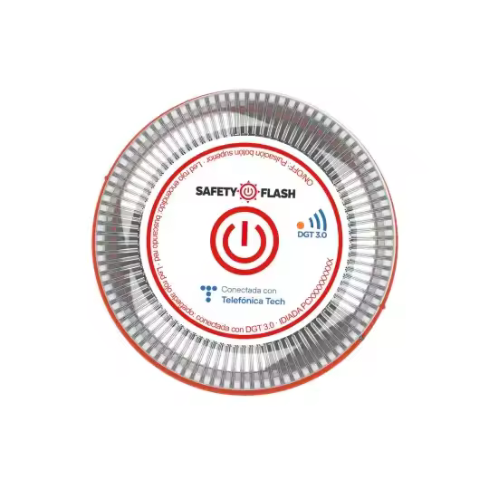 Baliza V16 Safety Flash Homologada DGT 3.0 | Conectada con eSIM 13 años incluida | Luz de emergencia imantada - 1