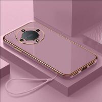 Funda De Lujo Para Honor Magic6 Lite X9A X9B Cubierta Trasera Antigolpes Cuadrada Platinada Compatible Con Honor Magic5 Lite - details 3