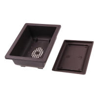 Maceta De Plástico Imitación De Flor Para Balcón Cuadrada Ovale Recipiente Para Plantas Bonsái Jardín Clásica Sin Rellenos - details 5