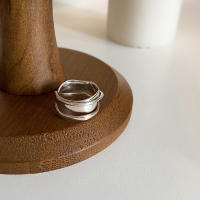 Anillo De Bambú De Jade Hetian Lácteo Platinado En Plata De Ley 925 Para Mujer Y Niña Regalo Joyería Vintage Irregular - details 19