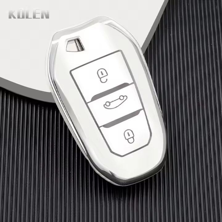 Funda De Llave De Coche TPU Para Peugeot 308 408 508 2008 3008 4008 5008 Citroen C1 C2 C4 C4L C6 C3-XR Picasso DS3 DS4 DS5 - 1