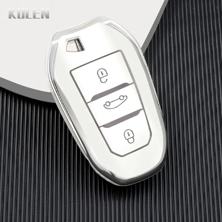 Funda De Llave De Coche TPU Para Peugeot 308 408 508 2008 3008 4008 5008 Citroen C1 C2 C4 C4L C6 C3-XR Picasso DS3 DS4 DS5 - 1