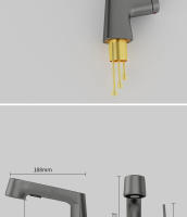 Grifo Giratorio De Baño Corea Lavabo Tapa De Cocina Acero Inoxidable Cerámica Material De Válvula Montaje En Superficie - details 10