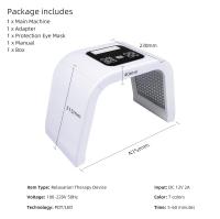 Máscara Facial LED De 7 Colores Terapia PDT Para Cuidado De La Piel Belleza Y Salud Eliminador De Acné Antiarrugas Electrónica De Plástico - details 7