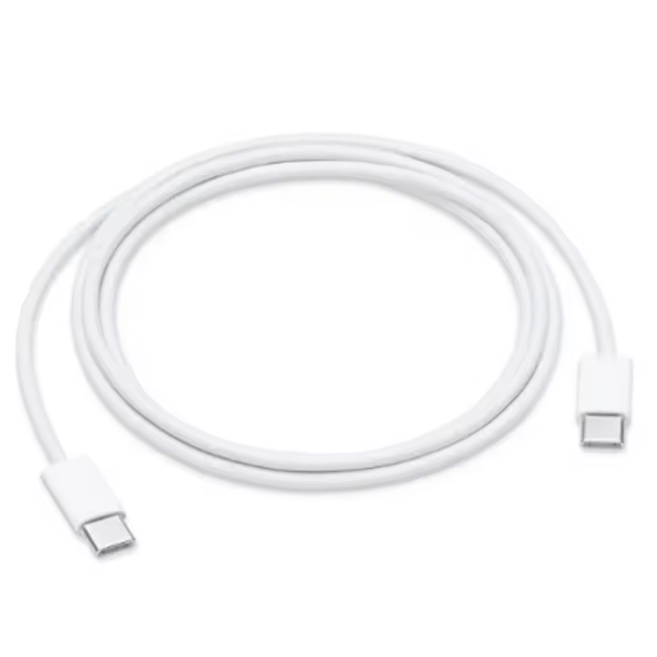 Cable de datos y carga tipo C a tipo C blanco 1 metro USB-C ⋆ Envío desde España ⋆ Transferencia estable y carga rápida ⋆ Ideal para uso diario ⋆ Resistente y duradero - 1