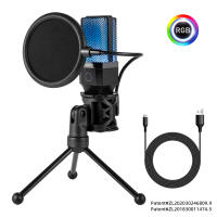 Micrófono Profesional Para Juegos De Computadora Condensador USB Para Streaming En Vivo Podcast Estudio Micrófono Karaoke Kit De Microfonos Para PC Y Portátil - details 68
