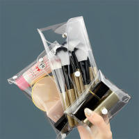Bolsa De Maquillaje Transparente Organizador Portátil De PVC Para Pinceles Y Productos De Higiene Personal Impermeable Para Almacenamiento De Estationery - details 1