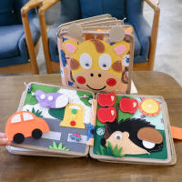Libro Educativo De Tela Suave 3D Para Bebés Juguete Montessori De Primeros Años Desarrollo Cognitivo Colorido Y Educativo Para Niños - details 5