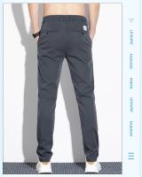 Pantalones Casuales Para Hombre Verano 2024 Lyocell Estirables Ligeros Y Suaves Moda Negocios Transpirables Pantalones Slim De Cierre De Cremallera - details 8