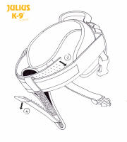 Distribuidor de Presión para Arnés Julius-K9 | Accesorio para Arnés | Control Frontal para Perros | Acople de Neopreno | Platz K9 S.L. - details 1
