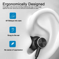 Auriculares Bluetooth 5.3 Inalámbricos De 60 Horas Con Micrófono Y Estuche Neopreno Para Deporte Resistente Al Agua IPX5 Estéreo Bass Neckband - details 12