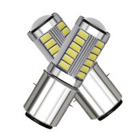 2pcs BA20D H6 Bombilla De Faro Para Motocicleta LED 5730 5630 33SMD Luz Motocicleta 6000K 12V Blanco Para Scooter Y Motorbike - details 2