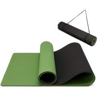 Estera de yoga Esteras de yoga antideslizantes gruesas para mujeres Hombres Esteras de ejercicio para gimnasio en casa con correa de transporte TPE Estera de entrenamiento ecológica para yoga Meditación Pilates 183x61x0,6 cm - details 4