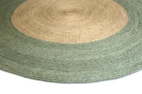 Alfombra Vintage Bicolor Green Ø200CM - PARENTESI QUADRA: Estilo vintage y durabilidad excepcional para tu hogar - details 0