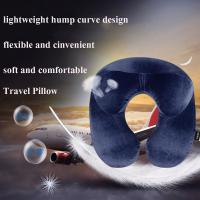 Almohada De Viaje En Forma De U Para Avión Inflable Almohada De Cuello Cómoda Para Dormir En Casa Y Oficina Uso Doméstico Y De Viaje - details 1