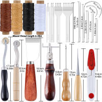 Kit De Herramientas Para Manualidades En Cuero Profesional Set De Reparación Y Costura Manual Con Puntas Y Grabador Para Trabajo De Grabado Y Sujeción - details 0