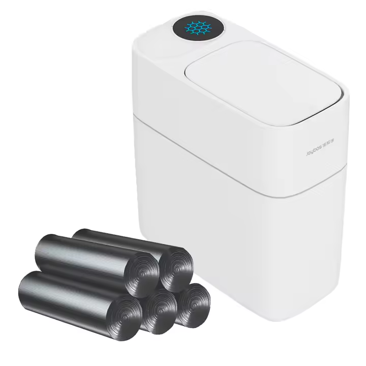 Cubo de Basura Joybos con Diseño de Adsorción Automática 10L - Incluye 120 Bolsas de Basura - 1