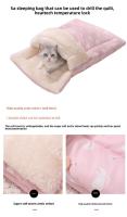 Cama Para Gato Suave Y Cómoda Con Piso Desmontable Y Diseño Plegable Para Almacenamiento Fácil De Bolsas De Sueño Para Gatos Y Perros - details 3