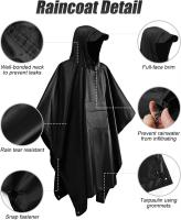 Poncho de lluvia poncho reutilizable impermeable para adultos impermeable Ligero impermeable para Aire Libre camping - details 2