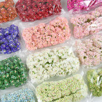 8 Piezas Mini Flores De Papel Rosas Bouquet Artificial Para Decoración De Boda Scrapbooking DIY Flores Económicas 3/12 Bouquet - details 1