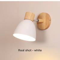 Lámpara De Pared Moderna Nórdica De Madera Recargable En 6 Colores Luz Interior Para Sala De Estar Dormitorio Lámpara De Noche E27 - details 7