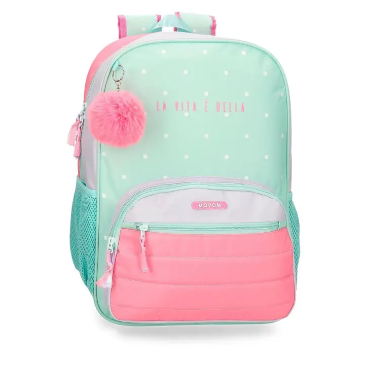Movom Mochila Escolar Poliéster La Vita È Bella Verde - 1