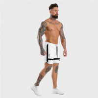 Shorts De Entrenamiento Para Hombre GITF Shorts De Correr Fitness Gym Basketbal Negro Pantalones De Sudor Con Estampado De Deporte - details 9