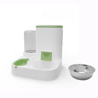 Dispensador Automático Para Gatos Cuenco De Alimentos Y Agua Para Perros Suministros Para Mascotas Plástico Cuadrado - details 3