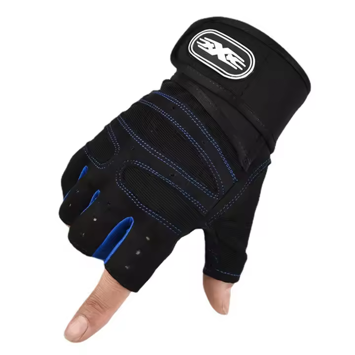 Guantes De Gimnasio Para Hombres Y Mujeres Guantes De Levantamiento De Pesas Con Correa Deporte Y Ejercicio Ciclismo Antigolpes - 1