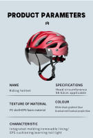 Casco De Bicicleta X-TIGER Para Adultos Con Luz Trasera LED Modo Doble Gafas Ajuste 58-62cm Ligero Y Transpirable Para Ciclismo - details 18