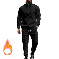 Conjunto Deportivo Casual Para Hombres Verano Otoño Invierno Con Cierre De Cremallera Y Veludo Tejido De Poliéster Talla S a XXXL - details 42