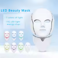 Máscara De Belleza LED Para Cara Con Terapia De Luz Roja Y 7 Colores Dispositivo De Cuidado De La Piel Rejuvenecimiento Antiarrugas Blanqueamiento Elevación Uso Doméstico - details 11