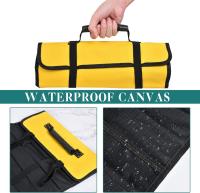 Bolsa De Rollo Para Herramientas Grande Organizador Fácil De Almacenar Para Electricista HVAC Plomero Carpintero NIUXIANG De Oxford - details 3