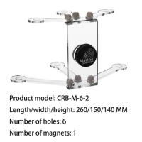 Soporte Magnético Para Coral De Acuario De Acrílico Marine Sources Para Vidrio De 15mm Con Agujeros Para Almacenamiento Y Plugs - details 0