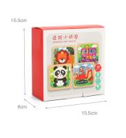 Puzzle De Madera 3D Para Bebés Juguete Educativo Montessori Aprendizaje Infantil Tangram Formas Animales Y Vehículos Juego Cognitivo - details 25