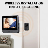 Interfono Inalámbrico De Pared Con Pantalla IPS De 4.3 Pulgadas Visión Inteligente Monitorización Doble Dirección 2.4G - details 2