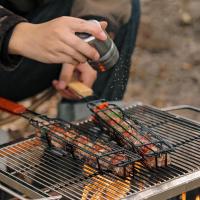Cesta De Barbacoa Portátil De Acero Inoxidable Y Antideslizante Para Asador Herramientas De Barbecue Para Carne Y Hamburguesas - details 3