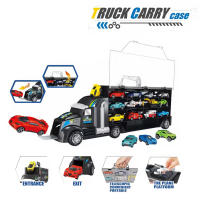 Juego De Camiones Con Gran Contenedor Y Mini Coches Para Niños Juguetes De Vehículos Con Almacenamiento Ideal Regalo Para Niños - details 0