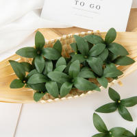 50PCS Hojas De Rosa Artificial Para Decoración De Boda Navidad Y Casa Hojas Verdes Para Wreath Y Caja De Caramelo Material De Seda - details 3